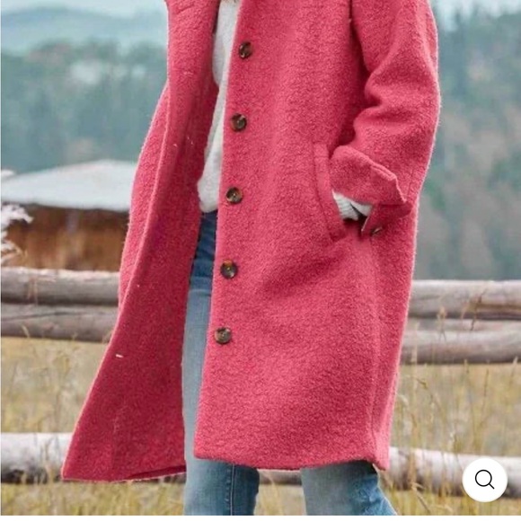 ella & james Jackets & Blazers - Cozy Pink Boucle Jacket for Women - New!
